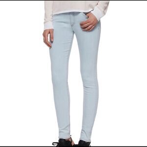 rag & bone White Light Wash Denim Jean Skinny